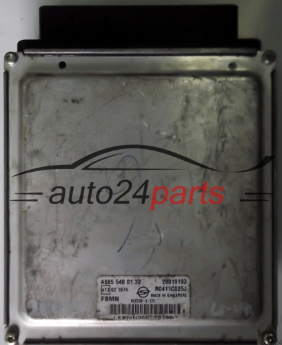 ECU CENTRALITA DE MOTOR SSANG YONG REXTON 2.7 CDI A6655400132, A665 540 01 32, 28019193 R0411C025J FBMN 