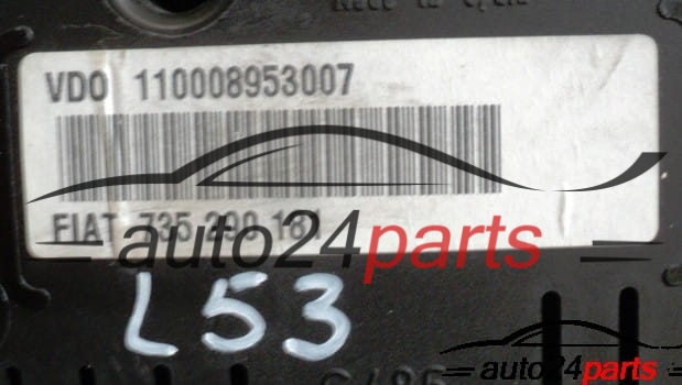 COMPTEUR KILOMETRIQUE CUADRO DE RELOJES ALFA ROMEO 147 1.9 JTD VDO 110008953007 735290181, 735 290 181