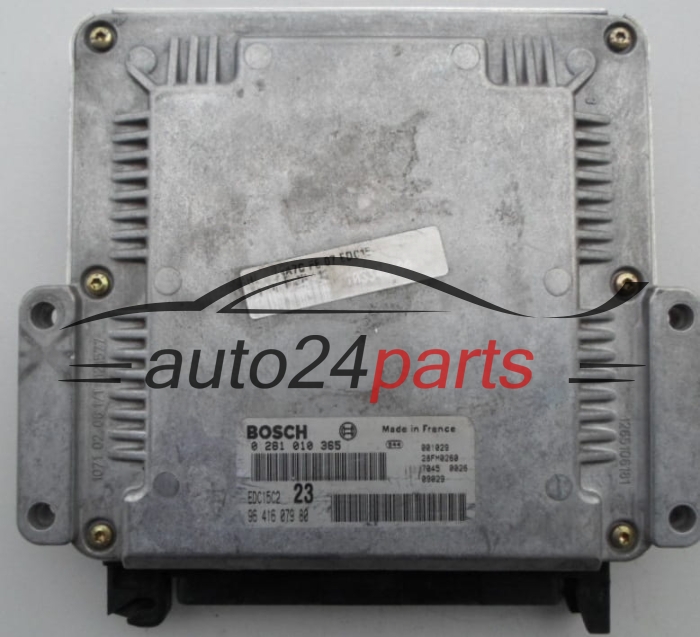 MOTORSTEUERGERÄT ECU STEUERGERÄT  CITROEN C5 2.0 HDI BOSCH 0 281 010 365,  96 416 079 80