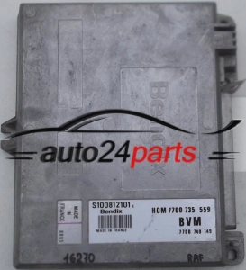 CALCULATEUR MOTEUR RENAULT 1.7 BENDIX S100812101 E, S100812101E, HOM7700735559, 7700740149