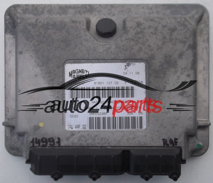 ECU CENTRALITA DE MOTOR FIAT PANDA 1.2 MAGNETI MARELLI IAW 4AF.S2,  51782647, 61601.127.02