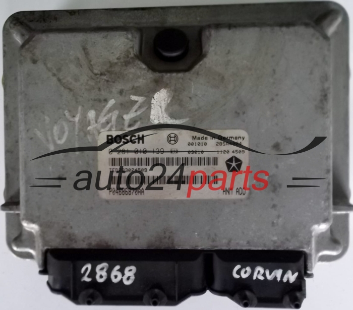 KOMPUTER STEROWNIK SILNIKA CHRYSLER VOYAGER 2.5 TD BOSCH 0281010139, 0 281 010 139, TED283024509 P04686870AA 