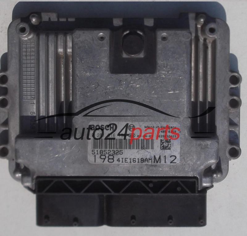 ECU CENTRALITA DE MOTOR FIAT BRAVO 1.6 MJTD BOSCH 0281016198, 51852325, 1984IE161BAMM12, 1039S32423