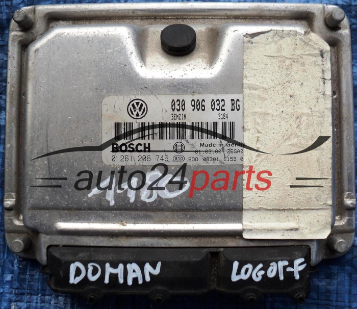 KOMPUTER STEROWNIK SILNIKA SEAT AROSA VW LUPO 1.0 030906032BG, BOSCH 0261206746