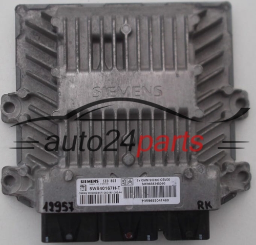Edytuj produkt: KOMPUTER STEROWNIK SILNIKA PEUGEOT 407 2.0 HDI SIEMENS  5WS40167HT, SW 9658345080