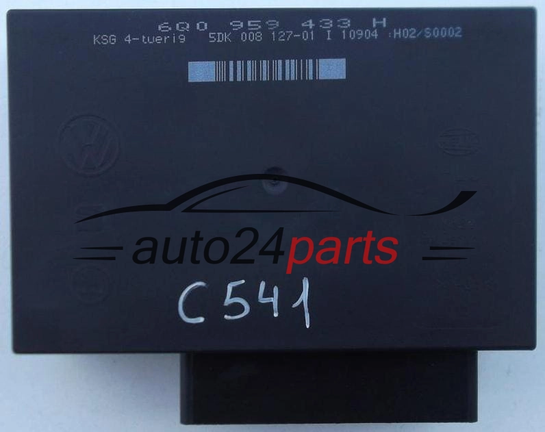 CENTRALKA MODUL STEROWNIK KOMFORTU VOLKSWAGEN SEAT SKODA HELLA 5DK 008 127-01