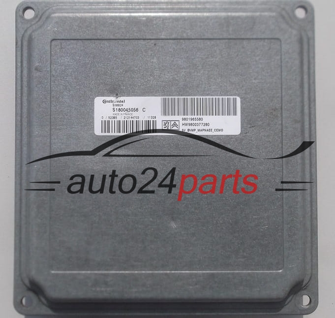 BOITE DE VITESSES AUTOMATIQUE CITROEN PEUGEOT CONTINENTAL S180045056 C,  9801965580, HW 9800377280, SIM824