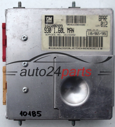 steuergerät ALFA ROMEO 145 1.6    16220289   930 1.60L MAN   930160LMAN   16193492