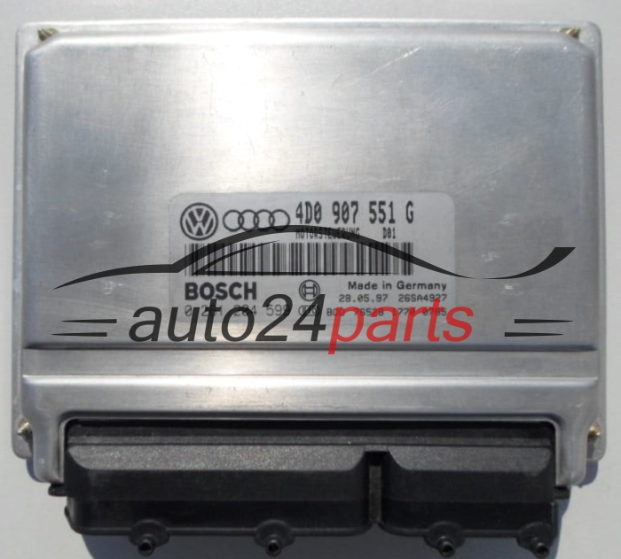 ECU CENTRALITA DE MOTOR  AUDI A4 2.8 V6 BOSCH 0 261 204 599, 4D0 907 551 G