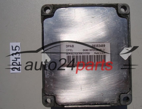 KOMPUTER STEROWNIK SILNIKA OPEL ASTRA ZAFIRA DELPHI DELCO 09353489 DPAB, 09353489DPAB, HSFI-2.1