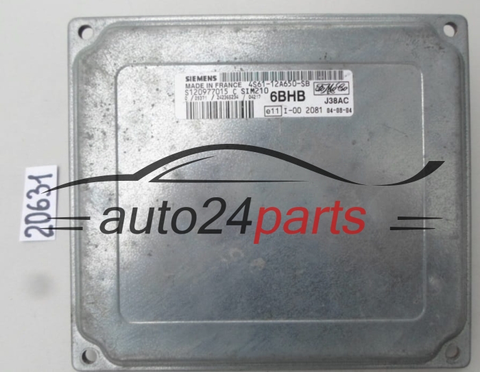 KOMPUTER STEROWNIK SILNIKA FORD FIESTA 1.3 SIEMENS SIM210 S120977013 C, S120977013C, 4S6112A650SB, 4S61-12A650-SB 6BHB