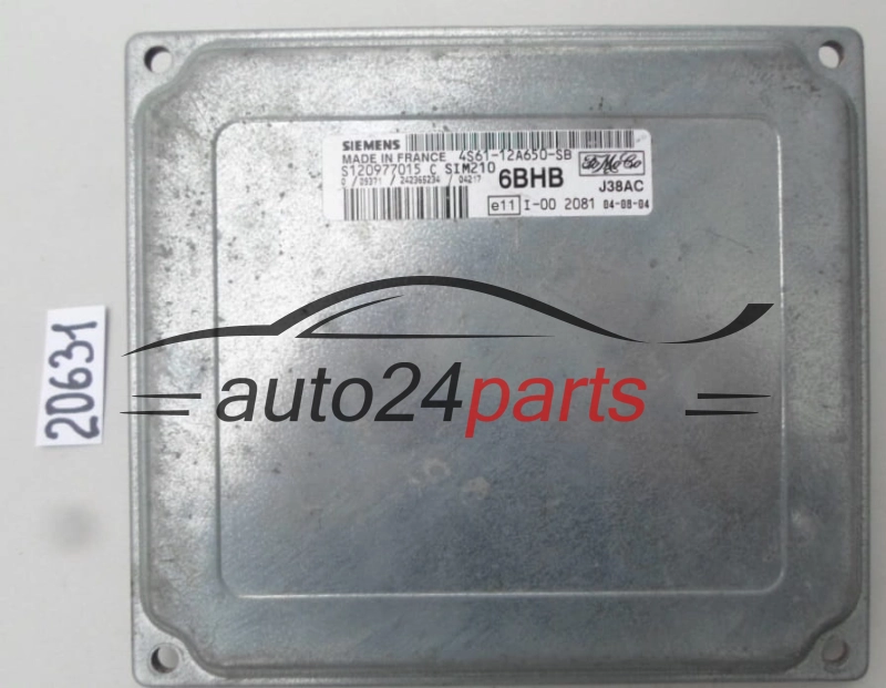 KOMPUTER STEROWNIK SILNIKA FORD FIESTA 1.3 SIEMENS SIM210 S120977013 C, S120977013C, 4S6112A650SB, 4S61-12A650-SB 6BHB