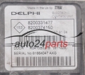ECU CENTRALITA DE MOTOR RENAULT CLIO DELPHI R0410B027B, 8200331477, 8200374150
