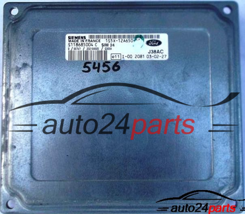 MOTORSTEUERGERÄT ECU STEUERGERAT FORD KA 1.3 1S5X12A650DC SIEMENS SIM 24 S118685004C, S118685004 C, 1S5X-12A650-DC