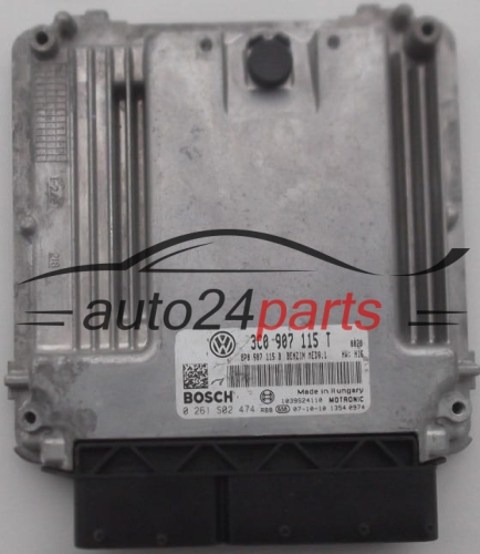 MOTORSTEUERGERÄT ECU STEUERGERÄT  VOLKSWAGEN PASSAT 2.0 TSI BOSCH 0 261 S02 474, 3C0 907 115 T