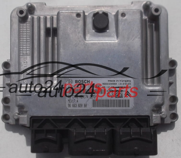MOTORSTEUERGERÄT ECU STEUERGERAT CITROEN PEUGEOT 1.6 BOSCH 0 261 S05 190, 0261S05190, 96 663 820 80, 9666382080, 9666320880, MEV17.4