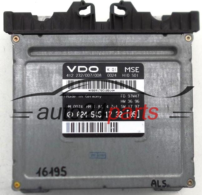 MOTORSTEUERGERÄT ECU STEUERGERAT MERCEDES W202 C180 1.8 024 545 17 32 05, 0245451732 