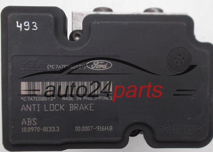 POMPE HYDRAULIQUE ET CALCULATEUR d'ABS FORD FIESTA FUSION FoMoCo 4S61-2M110-AC,  ATE 10.0207-0086.4