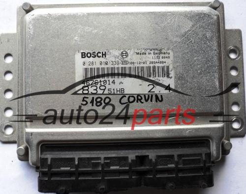 KOMPUTER STEROWNIK SILNIKA LANCIA LYBRA 2.4 JTD BOSCH 0281010339, 0 281 010 339 44761014, 83951HB - 5180, 11654