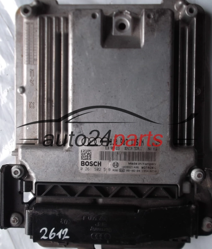KOMPUTER STEROWNIK SILNIKA AUDI TT 2.0T TFSI 8J0907115N, 8J0 907 115 N, 8J0907115, 8J0 907 115, BOSCH 0 261 S02 519, 8J0997020CX, 8J0 997 020 CX, 0261S02519, 0986264620, 0 986 264 620, BENZIN MED9.1 0010, 1039S21406 