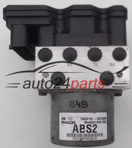 ABS HYDRAULIK-AGGREGAT MIT STEUERGERAET HYUNDAI i10 KIA 58910-0X500, 589100X500, MANDO BH60109100, 5WY7825A