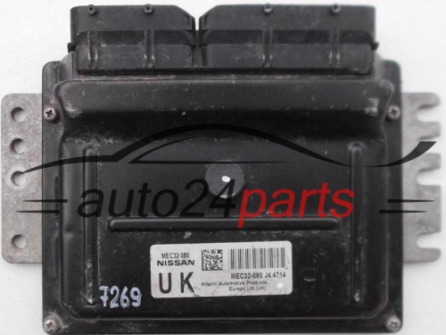 MOTORSTEUERGERÄT ECU STEUERGERÄT NISSAN MICRA 1.4 MEC32-080 UK, MEC32080, MEC32-080 J4, MEC32080J4