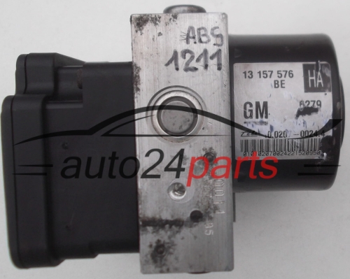 ABS HYDRAULIK-AGGREGAT MIT STEUERGERAET OPEL ASTRA H ZAFIRA B GM 13 157 576 HA, 13157576HA, 13157576, ATE 10.0207-0024.4, 10020700244, 10.0970-0509.3, 10097005093