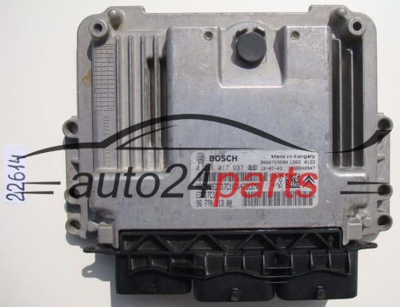 KOMPUTER STEROWNIK SILNIKA PEUGEOT 206 1.6 HDI BOSCH 0 281 017 937, 0281017937, 96 770 313 80, 9677031380, EDC17C10