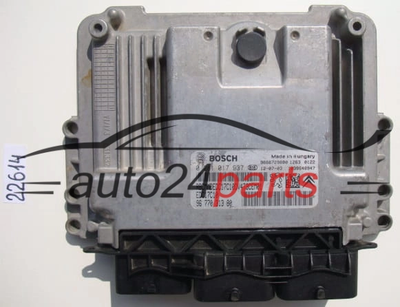 KOMPUTER STEROWNIK SILNIKA PEUGEOT 206 1.6 HDI BOSCH 0 281 017 937, 0281017937, 96 770 313 80, 9677031380, EDC17C10