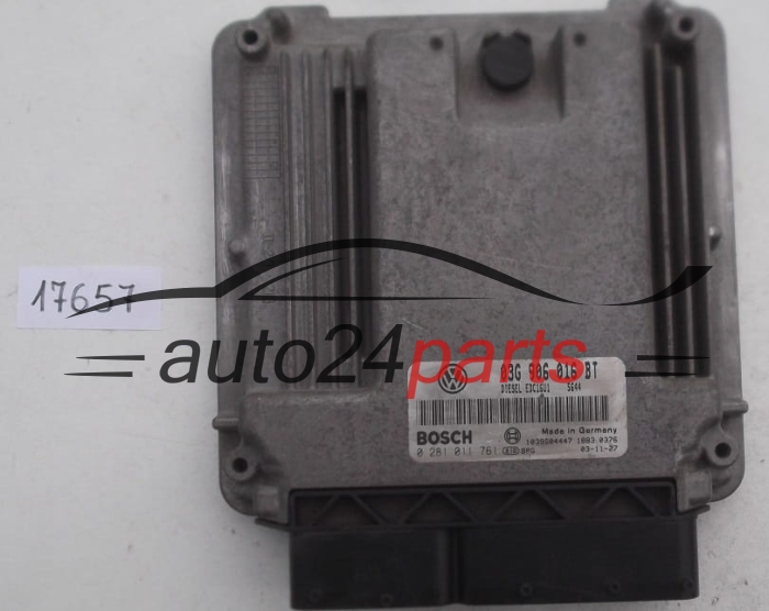 KOMPUTER STEROWNIK SILNIKA VW VOLKSWAGEN TOURAN 1.9 TDI 03G 906 016 BT, 03G906016BT, BOSCH 0 281 011 761, 0281011761