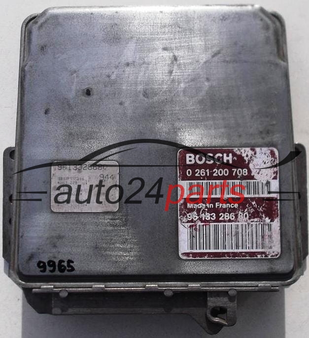 KOMPUTER STEROWNIK SILNIKA PEUGEOT 106 1.4, BOSCH 0 261 200 708, 0261200708, 96 133 286 80, 9613328680 