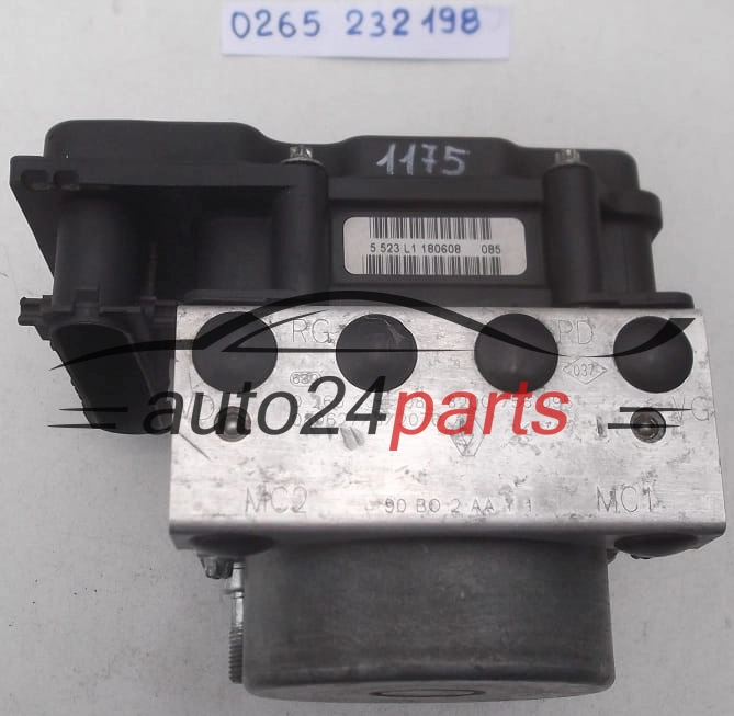BOMBA HIDRAULICA Y CENTRALITA ABS DACIA LOGAN SANDERO BOSCH 0 265 232 198, 0265232198, 8200 756 095, 8200756095, 0 265 800 584, 0265800584