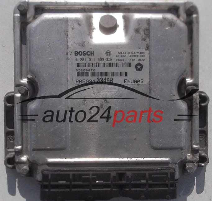 CALCULATEUR MOTEUR CHRYSLER PT CRUISER 2.2 CRD BOSCH 0 281 011 093,  P05034 034AB