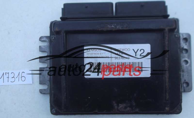 ECU CENTRALITA DE MOTOR DEAWOO TACUMA 1.6 KEMSCO S010016030 E1 S010016030E1, 96378049 1AEK Y2