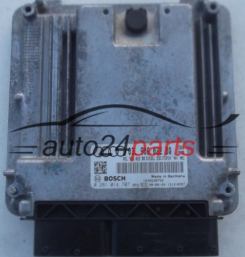 CALCULATEUR MOTEUR AUDI VW VOLKSWAGEN 2.0 TDI BOSCH 0 281 014 707, 0281014707, 03L 906 022 BQ, 03L906022BQ, EDC17CP14 