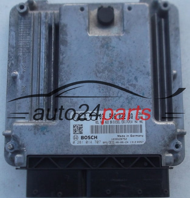 CALCULATEUR MOTEUR AUDI VW VOLKSWAGEN 2.0 TDI BOSCH 0 281 014 707, 0281014707, 03L 906 022 BQ, 03L906022BQ, EDC17CP14 