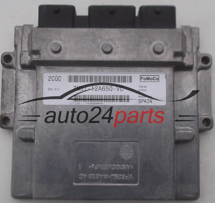 KOMPUTER STEROWNIK SILNIKA FORD FOCUS 1.8 FoMoCo 7M51-12A650-VC, 7M5112A650VC, 2CGC