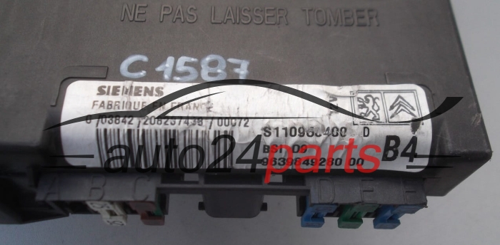 Module de contrôleur BSI  CITROEN PEUGEOT SIEMENS S110950400 D, 9639849280 00