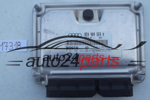 MOTORSTEUERGERÄT ECU STEUERGERÄT AUDI A4 A6 3.0 ASN BOSCH 0 261 207 839, 0261207839, 8E0 909 559 H, 8E0909559H