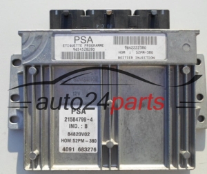 ECU CENTRALITA DE MOTOR CITROEN C3 1.4 Sagem 21584799-4, 215847994, 9654528280, 9642222380 