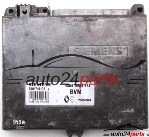 ECU CENTRALITA DE MOTOR RENAULT, SIEMENS S101715102 P, S101715102P, HOM7700851742, 7700851742 