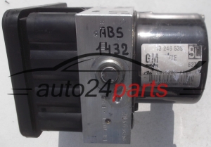 POMPE HYDRAULIQUE ET CALCULATEUR d'ABS OPEL ASTRA H ZAFIRA B GM 13 246 535 BL, 13246535, ATE 10.0206-0265.4, 10020602654, 10.0960-0552.3, 10096005523
