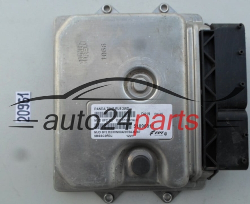KOMPUTER STEROWNIK SILNIKA FIAT PANDA 1.3 75HP MJD 8F2.B2, MJD8F2B2, 51896811