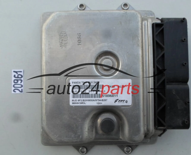 KOMPUTER STEROWNIK SILNIKA FIAT PANDA 1.3 75HP MJD 8F2.B2, MJD8F2B2, 51896811