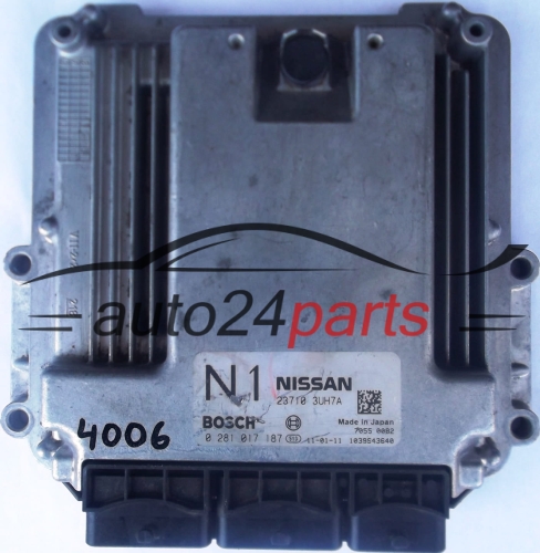 KOMPUTER STEROWNIK SILNIKA NISSAN BOSCH 0 281 017 187, 23710 3UH7A