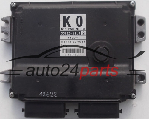 CALCULATEUR MOTEUR SUZUKI SWIFT 1.3, 33920-62J0, 3392062J0, K0, DENSO MB112300-0383, MB1123000383