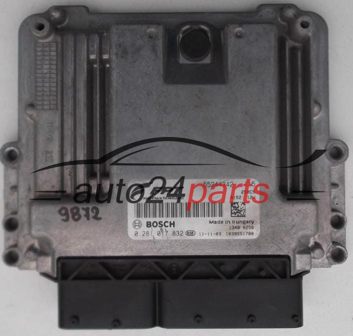 KOMPUTER STEROWNIK SILNIKA FIAT DUCATO 2.8 JTD BOSCH 0 281 017 832, 0281017832, 55244342