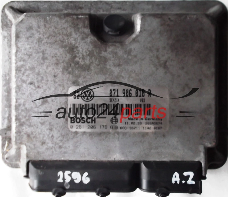 KOMPUTER STEROWNIK SILNIKA VW VOLKSWAGEN GOLF BORA 2.3 V5 071 906 018 R, 071906018R, BOSCH 0 261 206 176, 0261206176
