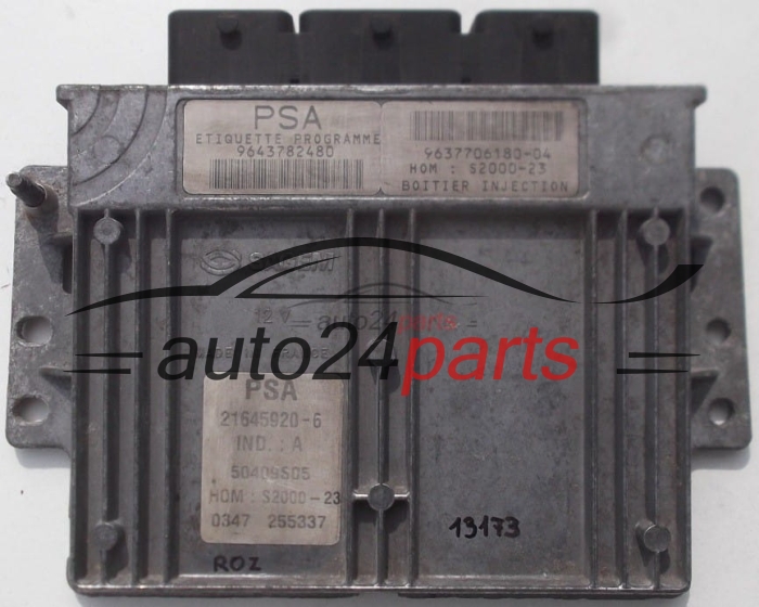 KOMPUTER STEROWNIK SILNIKA CITROEN XSARA PEUGEOT 206 1.4 21645920-6 PSA