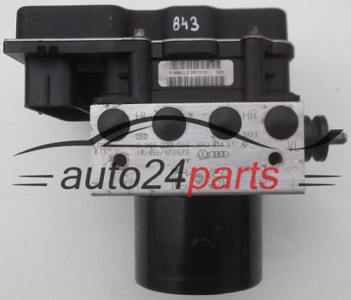 POMPE HYDRAULIQUE ET CALCULATEUR dABS VOLKSWAGEN POLO BOSCH 0 265 239 056, 0265239056, 6R0 614 517 AF, 6R0614517AF, 0 265 955 025, 0265955025, 6R0 907 379 AK, 6R0907379AK, 6R0 907 379 AF, 6R0907379AF